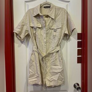 Linen romper jumpsuit